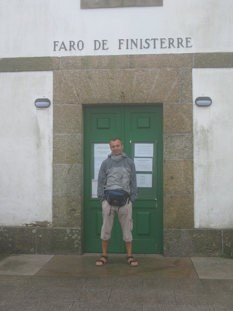 Lucio Picci al faro de Finisterre